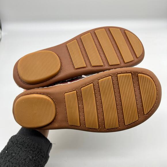 Fashion Womens Ankle Boot Comfortable Slip On Flat Booties Red Size 8US / 39CN - Picture 9 of 13